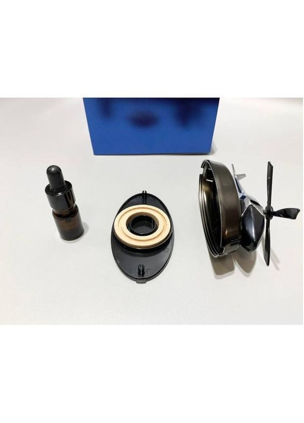 Ароматизатор в автомобиль Вертолет освежитель воздуха в машину на солнечной батарее черный (R051135) ABS (317297226)