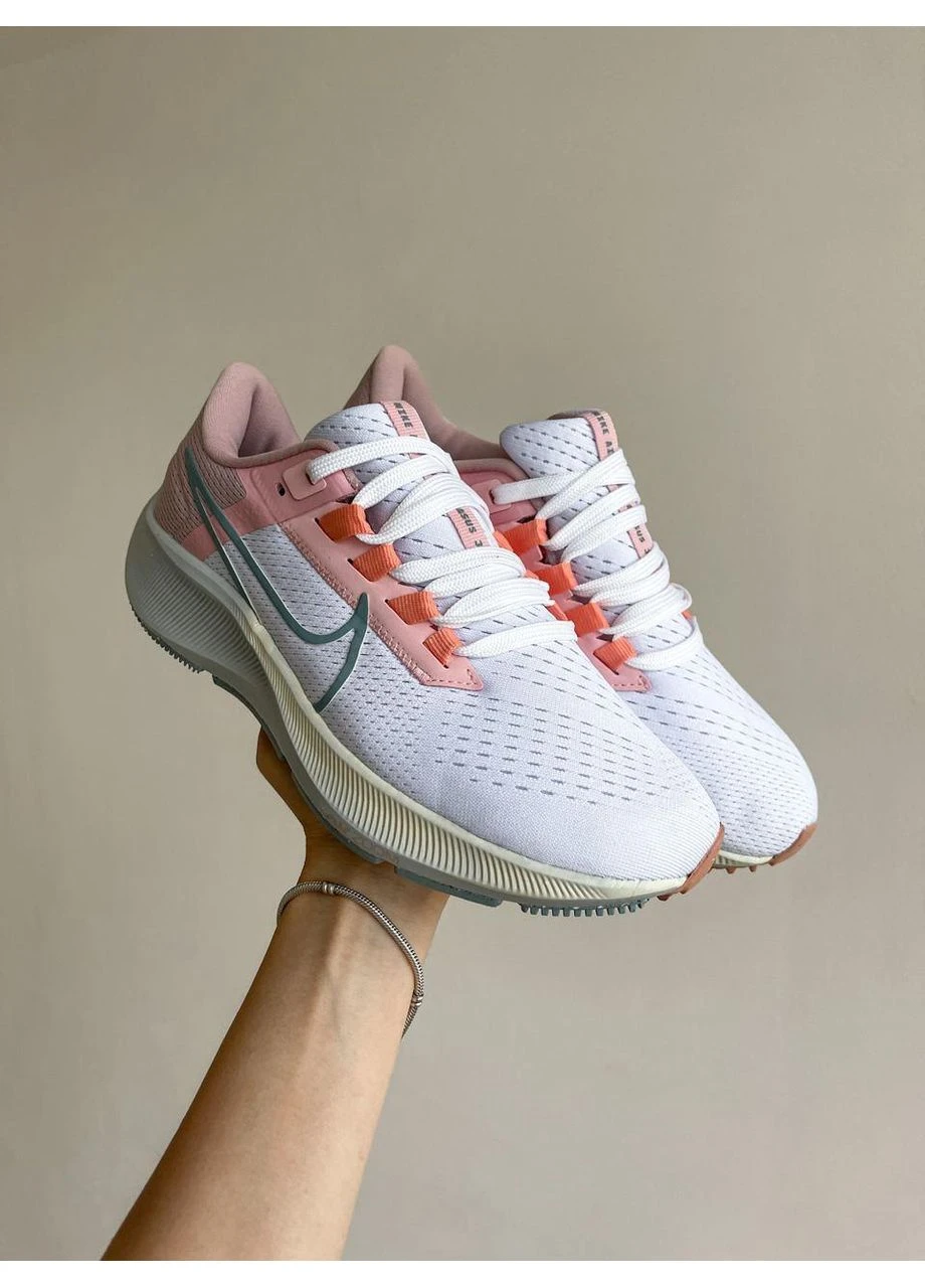 Белые летние кроссовки nike air zoom pegasus piwhite найк аир зум No Brand
