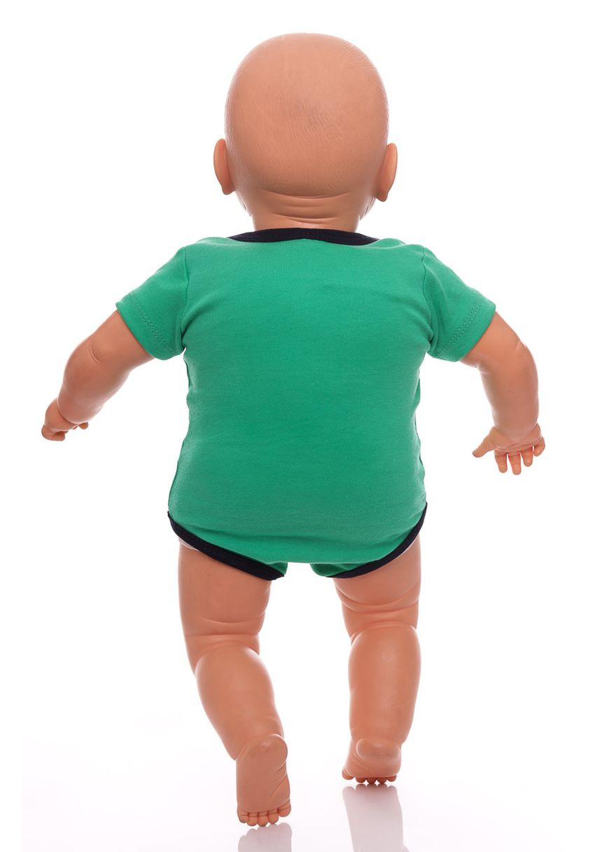 Зеленый летний боди+шорты в очках 56 см (30556) BABYKROHA