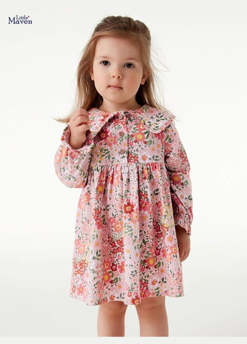 Рожева дитяча сукня арт.1628 різнобарвний Little Maven (297202951)