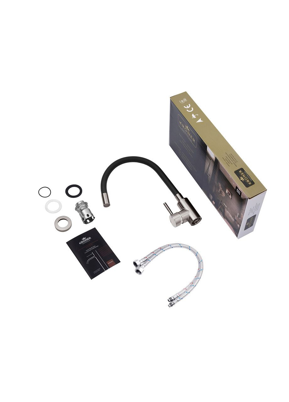 Смеситель для кухни KRP Edelstahl Klassisch - PVD035BLK Kroner (368594465)