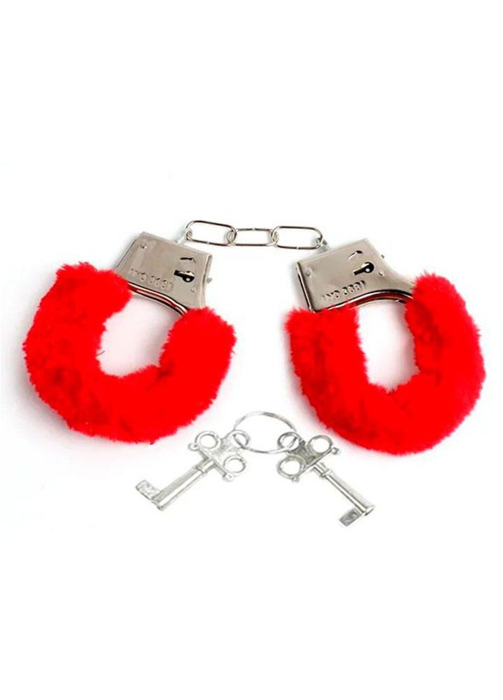 Червоні наручники "Солодкі кайданки" - Садо-мазо No Brand (288538344)