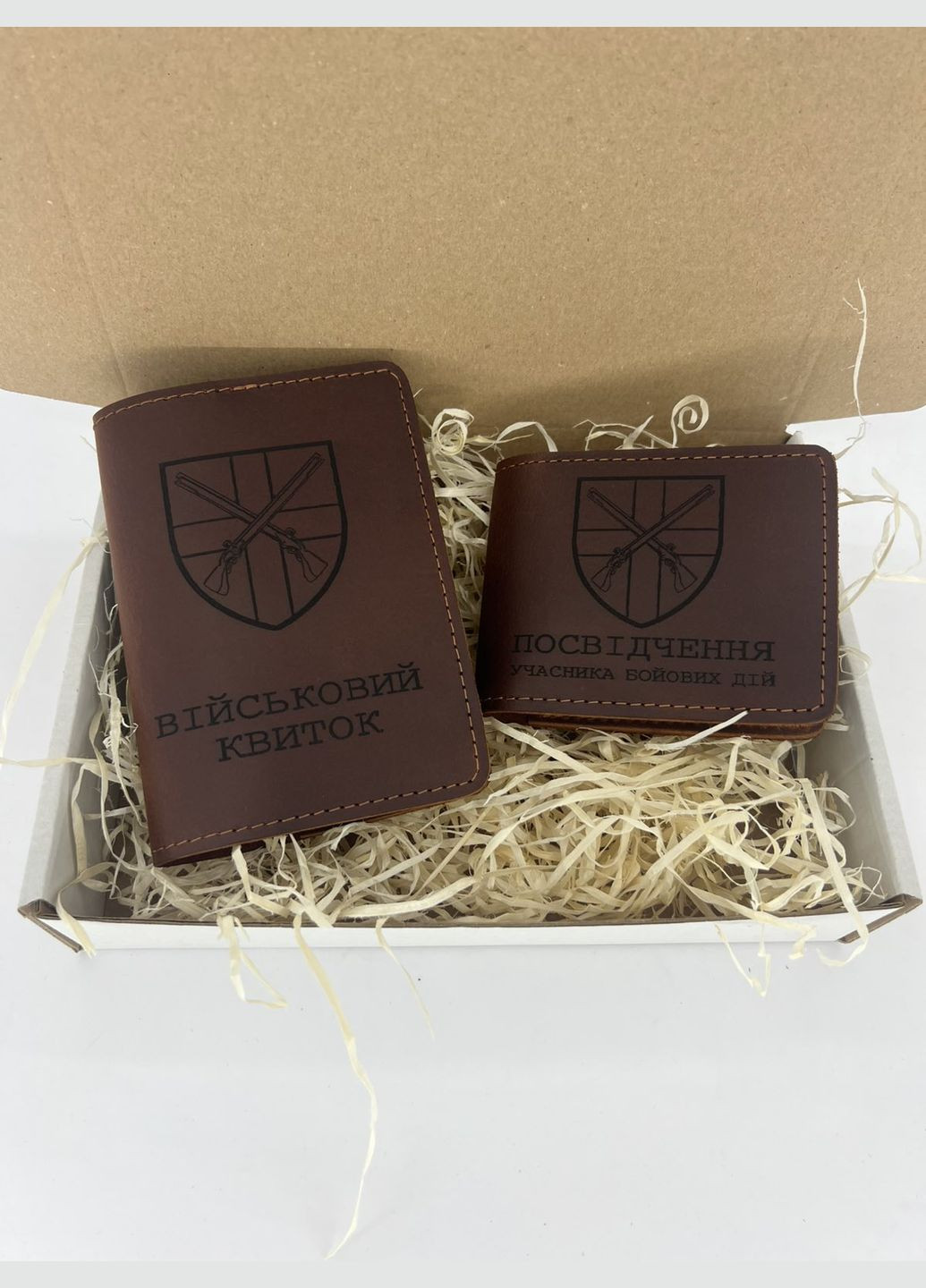 Комплект Обкладинка На Військовий Квиток Та УБД 144 ОМБР Кольори На Вибір Dekey (351898984)