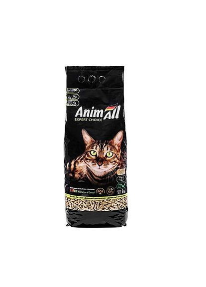 Наполнитель универсальный для котов, грызунов и птиц Древесный впитывающий 3 кг (8 литров) (4820224500171) AnimAll (279566474)