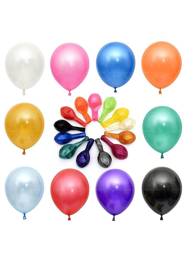 Набір латексних кульок Air Mood перламутрові 12 дюймів (100 шт), для свята No Brand (366197714)