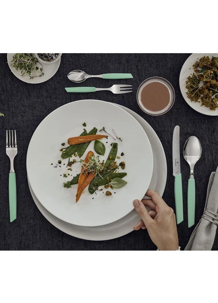 Кухонна ложка Swiss Modern Table з мятн. ручкою, нержавіюча сталь, поліпропілен, 100% оригінал, зелений колір Victorinox (396649528)