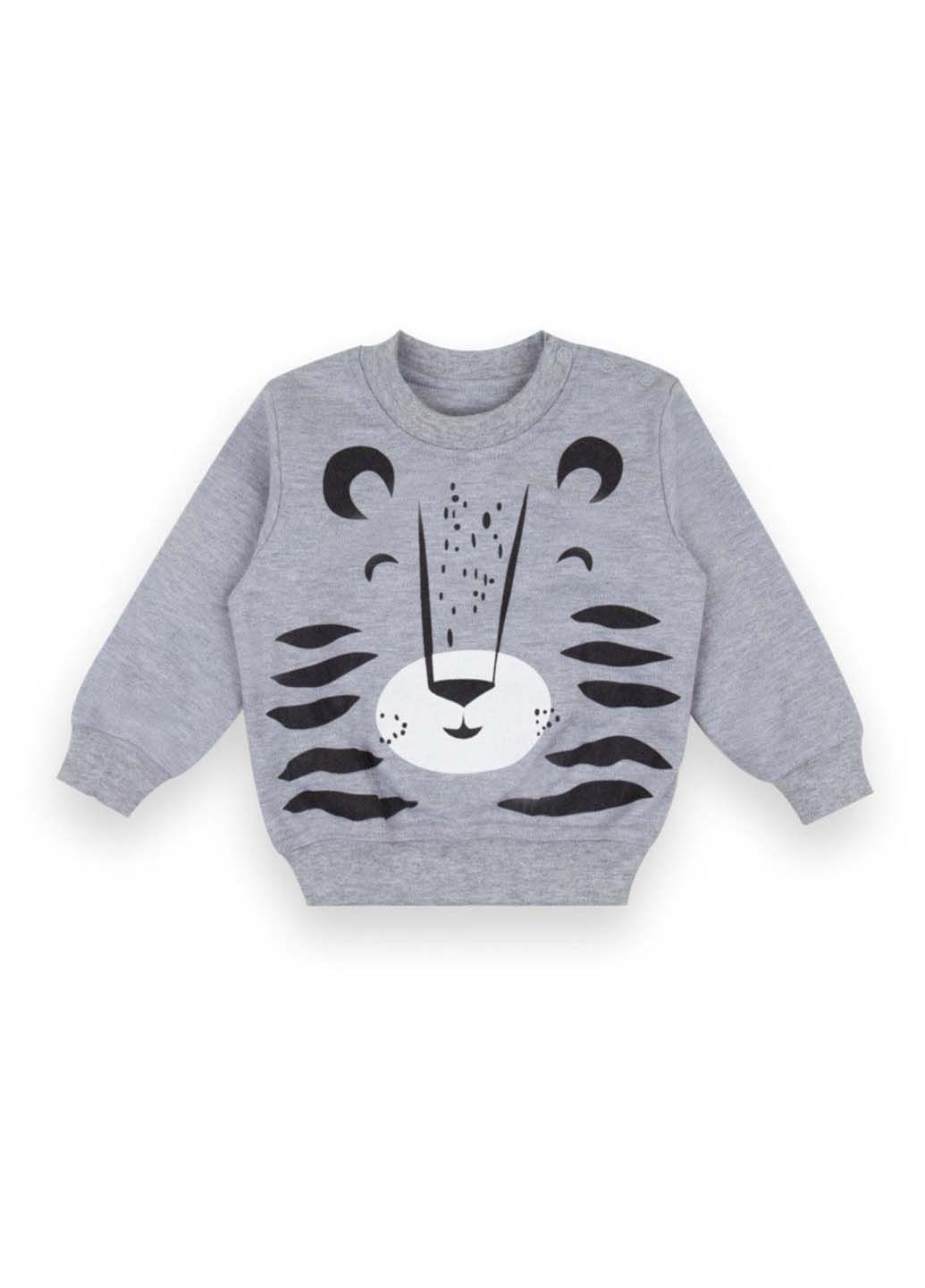 Сірий демісезонний светр GABBI