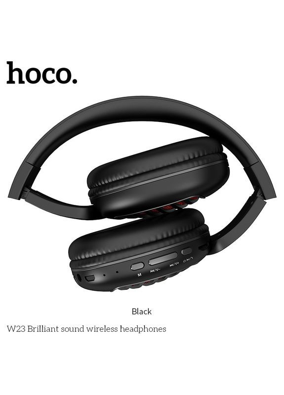 Наушники Bluetooth Brilliant Sound W23 черные Hoco (280877690)