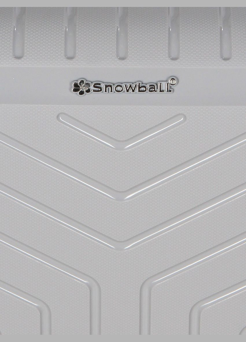 Чемодан большой L полипропилен с расширением 20103 77,5×53,5×32,5см 116+17л Серебряный Snowball (297643011)