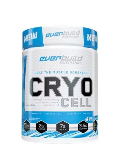 Незаменимые аминокислоты Cryo Cell BCAA 8:1:1, 480 грамм - Пунш из кислых яблок EverBuild Nutrition (364688247)