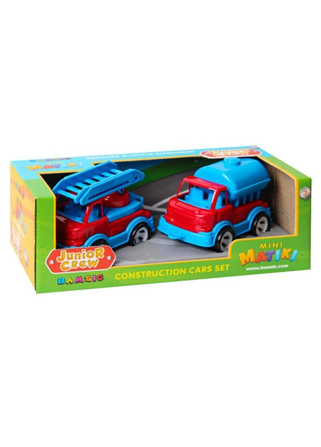 Игровой набор Пожарная машина и водовоз "Mini Matiki" 002/16BMS(Red) подвижные элементы Bamsic (394729164)