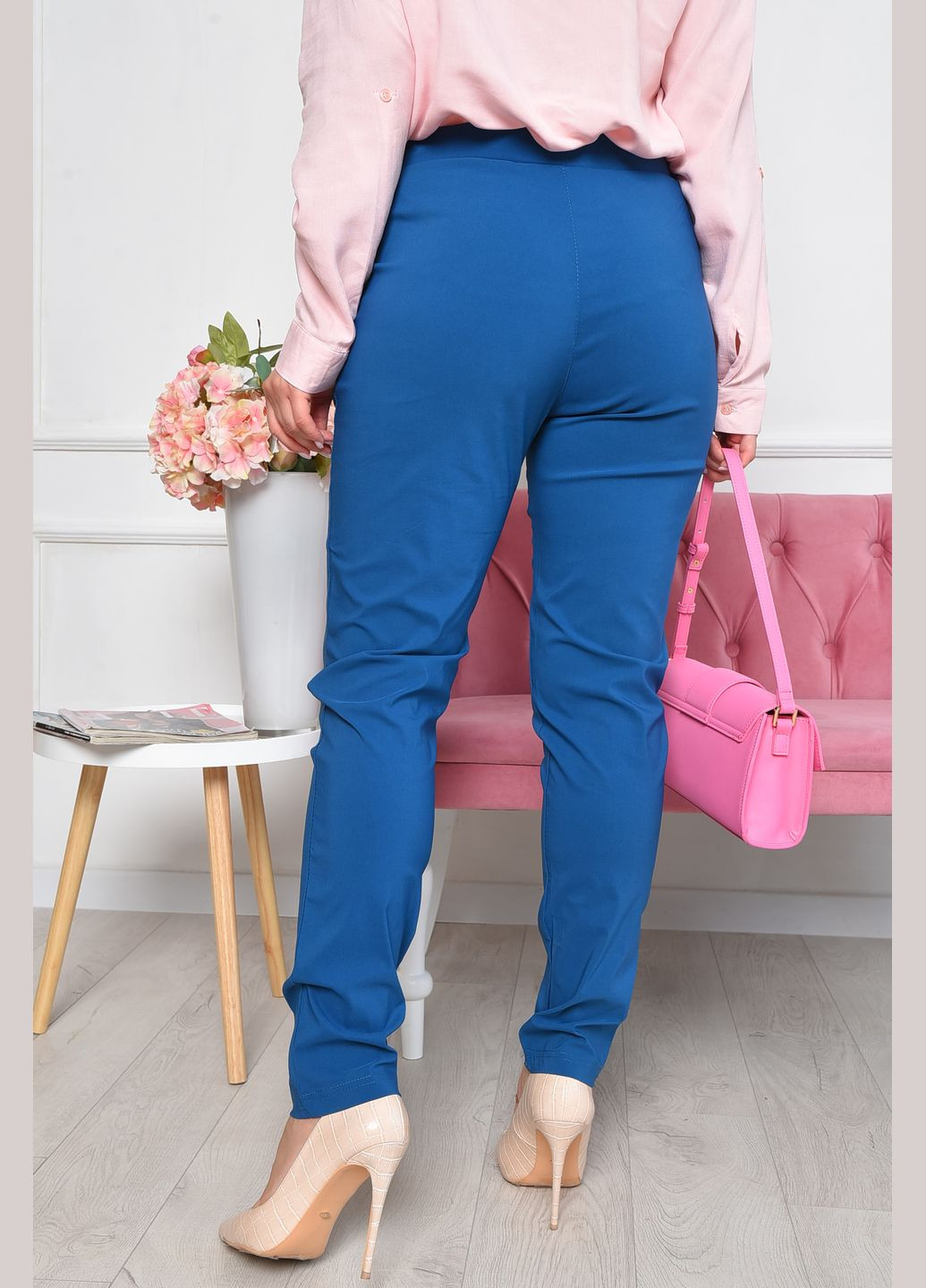Штани жіночі синього кольору Let's Shop (278274348)