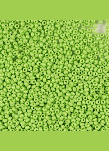 Бісер чеський Preciosa 53310, керамічний, світло-салатовий (10 г) No Brand (340483866)