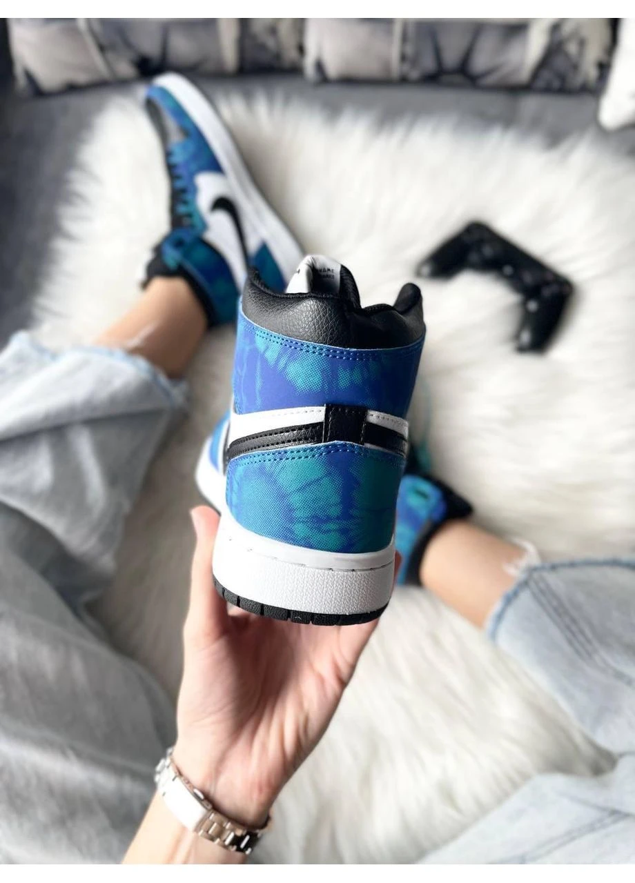 КРОСІВКИ ЖІНОЧІ NIKE AIR JORDAN 1 RETRO HIGH TIE-DYE V2 НАЙК АІР ДЖОРДАН No Brand комбіновані демісезони (392008878)