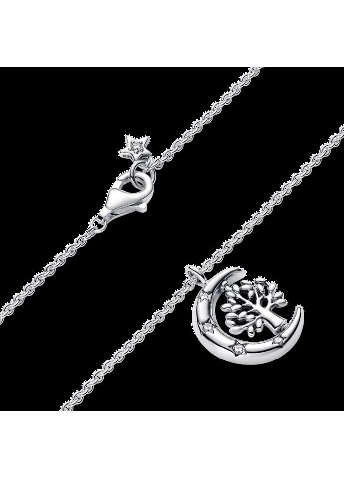 Серебряное ожерелье Пандора "Луна и вращающееся дерево жизни" 392992C01 Kabluchka (355462838)
