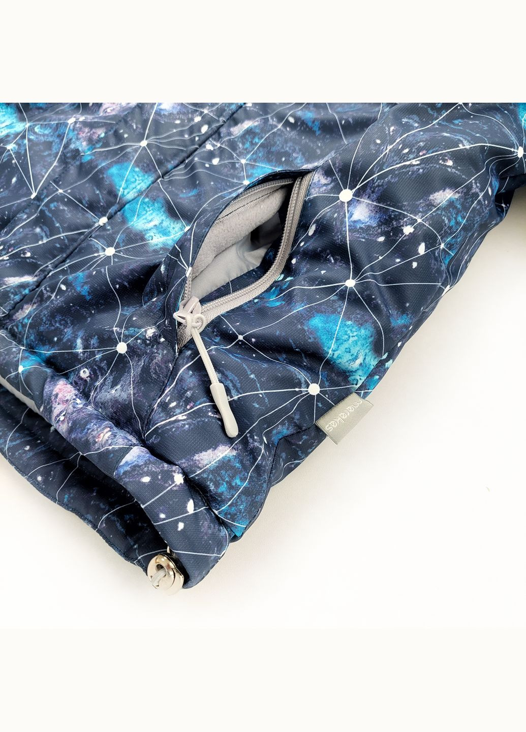 Синя зимня куртка зимняя принт зимний 516019 Marakas