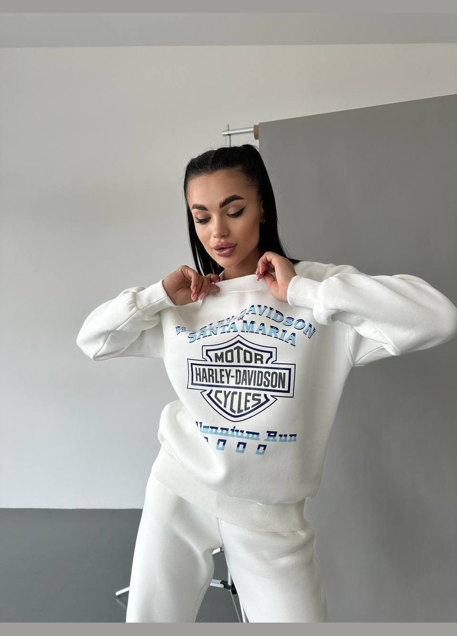 Молочний жіночий теплий світшот Fashion (313866872)