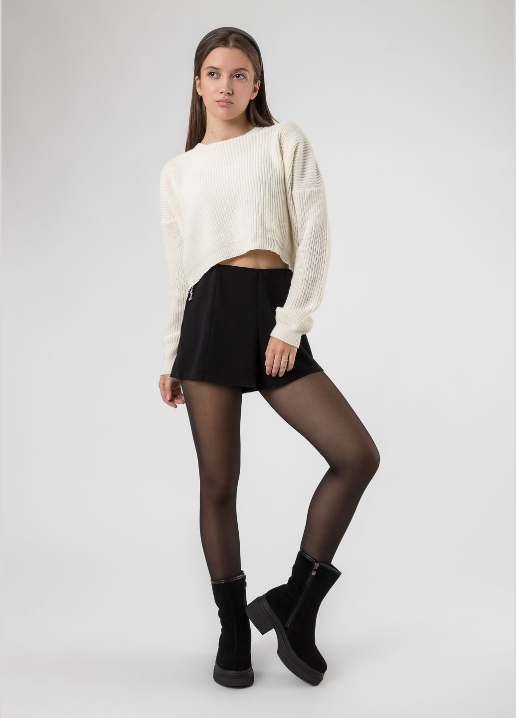 Зимние ботинки (1682ца) Kamani из искусственной замши