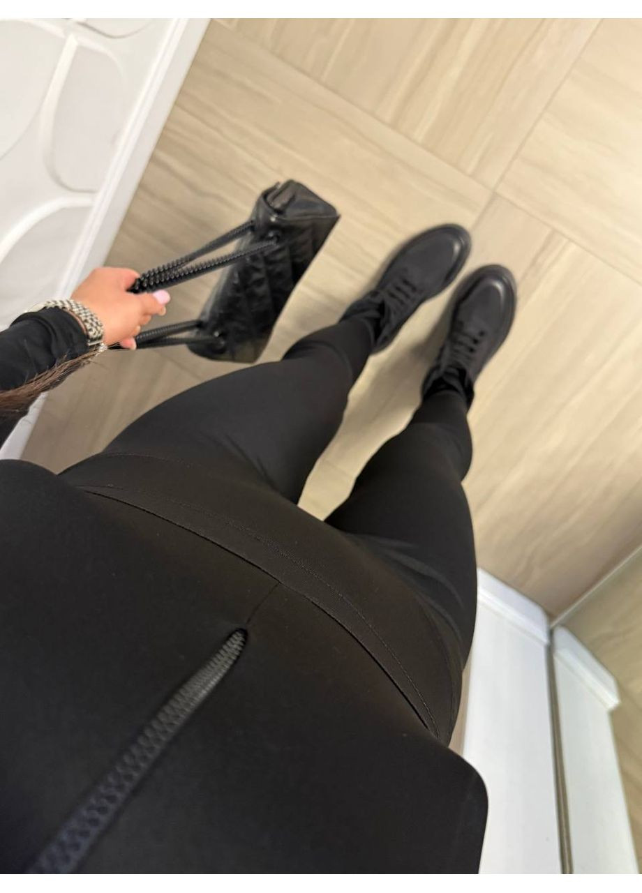 Жіночий комбінезон No Brand комбінезон-брюки однотонний чорний спортивний, повсякденний, домашній, кежуал біфлекс