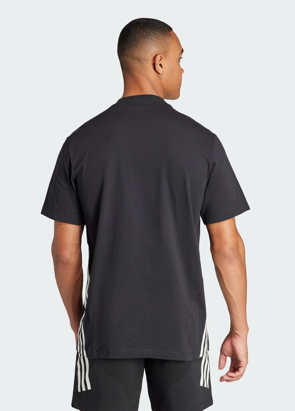 Чорна футболка future icons 3-stripes adidas