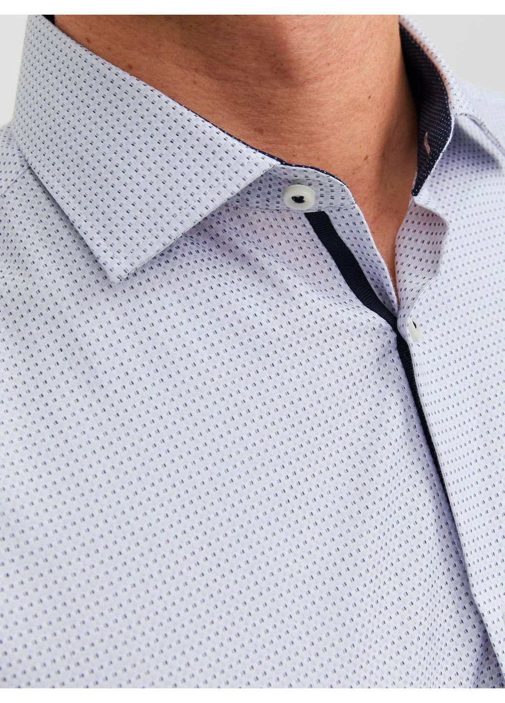 Сорочка демісезон,білий в візерунки,JACK&JONES Jack & Jones (301987985)