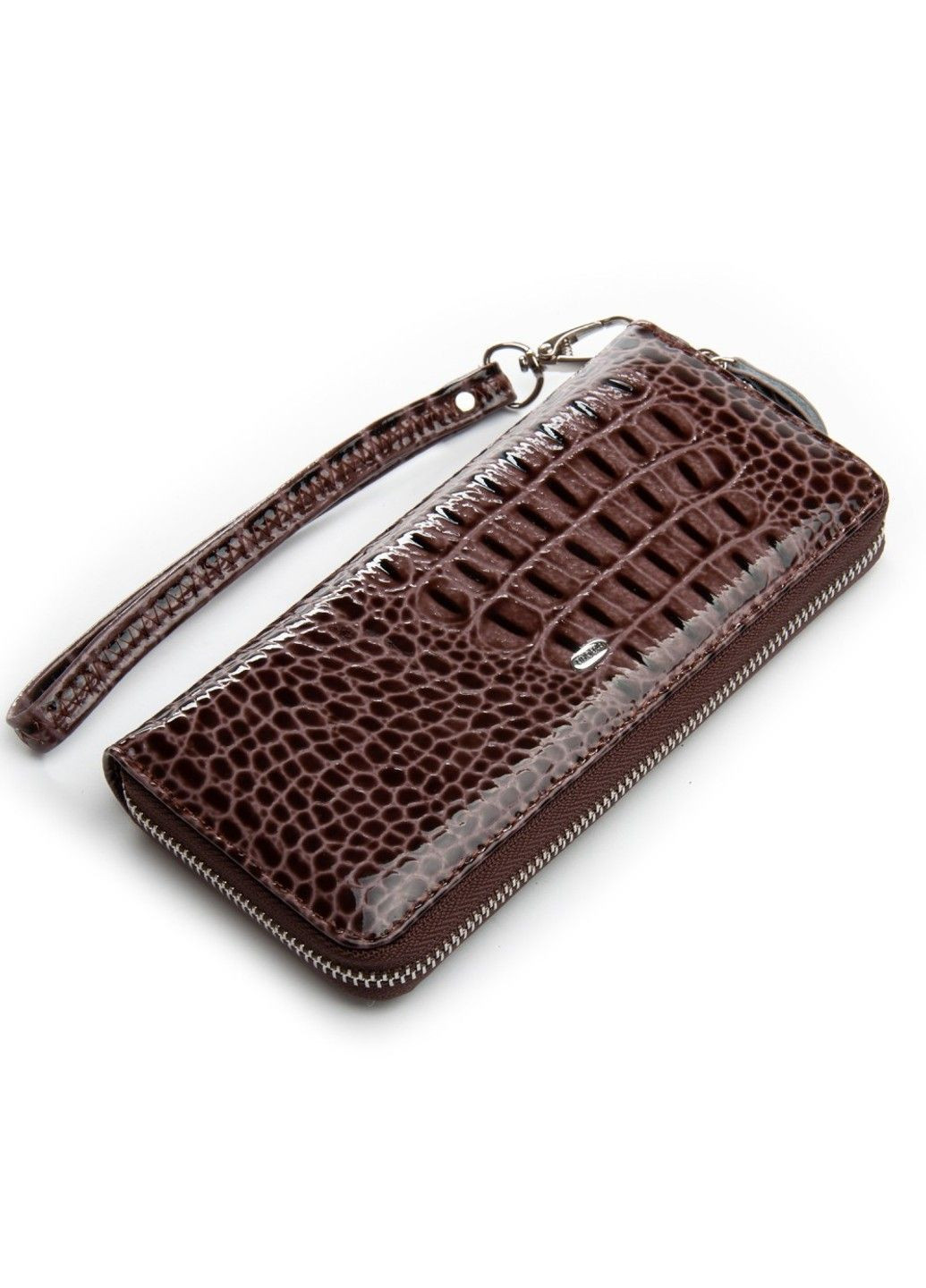 Жіночий лаковий шкіряний гаманець PE PEW38 brown Dr. Bond (363254124)