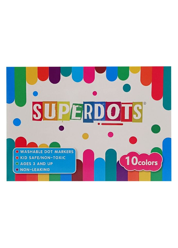 Детские точечные маркеры 35509, 10 цветов по 60 мл No Brand (354770305)
