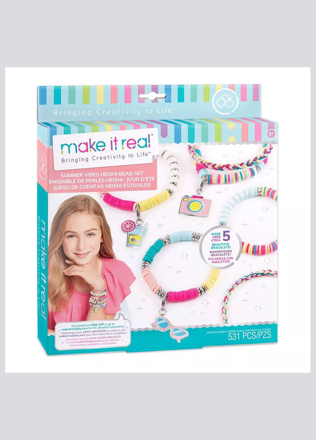 Набор для создания шарм-браслетов Летнее наслаждение (MR1317) Make it Real (333253292)
