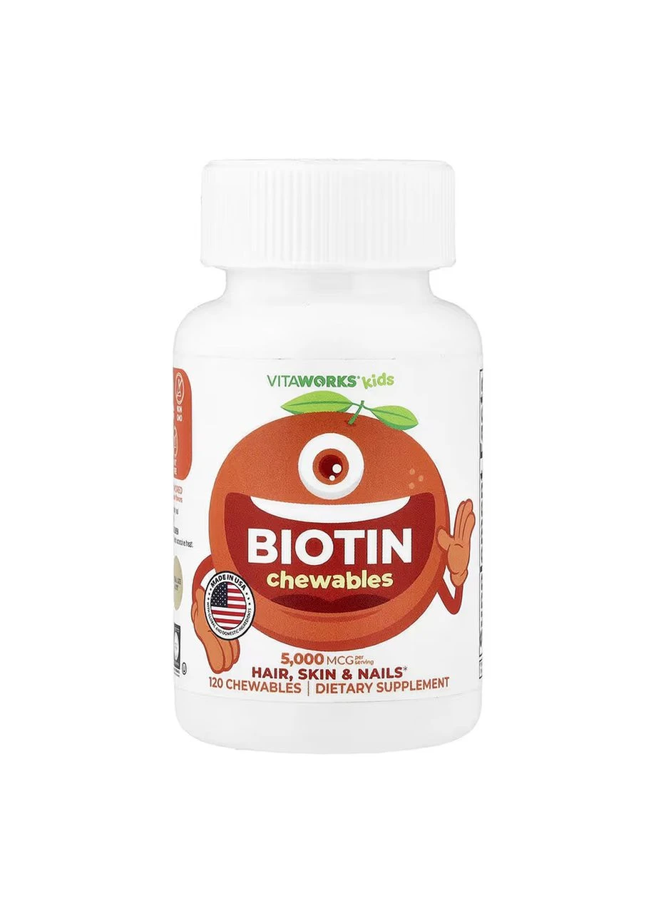 VitaWorks Kids Biotin - 120 жувальних таблеток Lifeable (392264325)