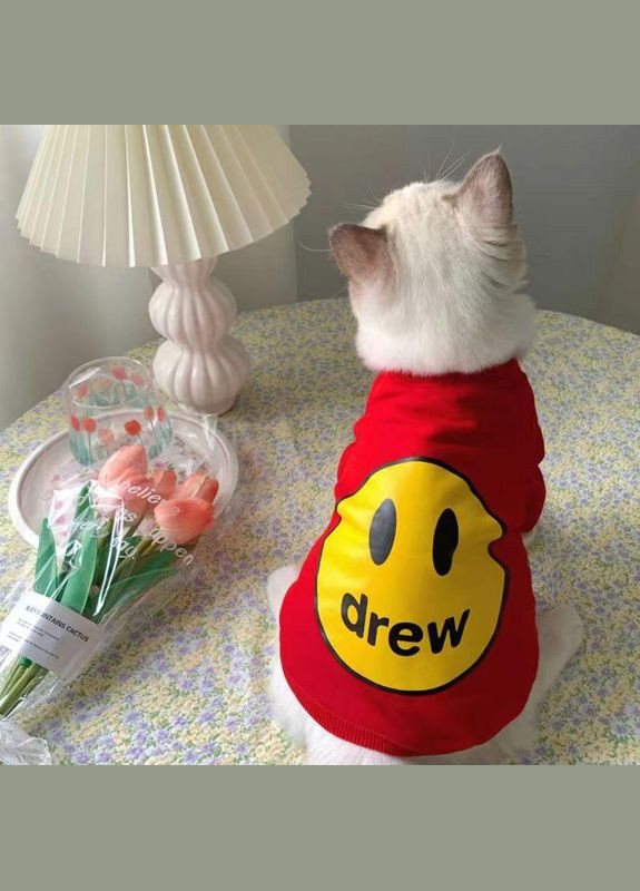 Свитер для котов и кошек Pet Style "Smile" Красный M No Brand - (323232664)
