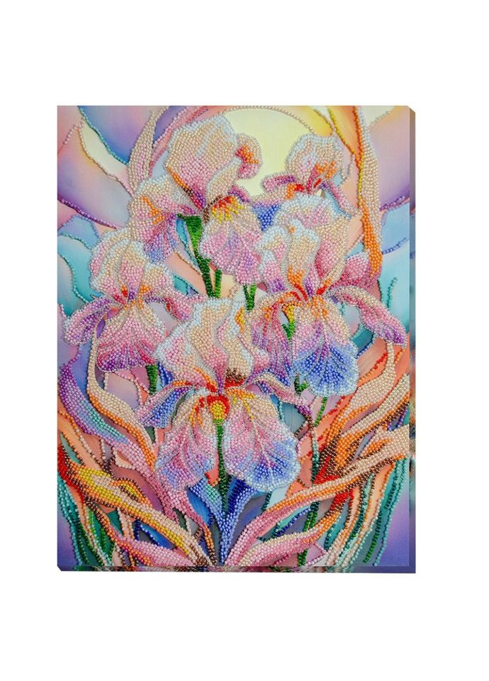 Набір для вишивання бісером "Квіткове натхнення" AB-928 на натуральному холсті Abris Art (343274953)