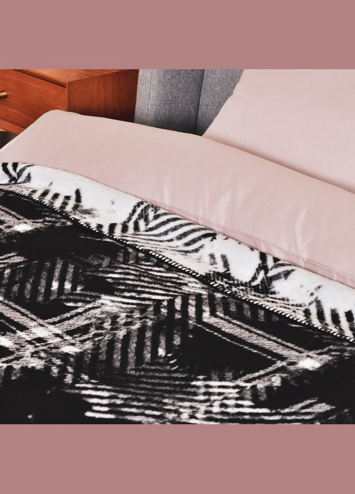 Плед покрывало Kassandra евро 200x220 см см черный натуральный хлопок IDEIA (334727031)