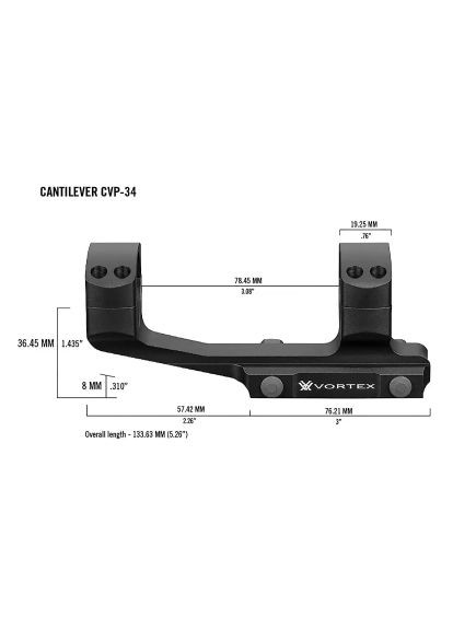 Кріплення для прицілу Pro 34mm Cantilever mount (CVP-34) (930350) Vortex Pro 34mm Cantilever mount (CVP-34) (368564267)