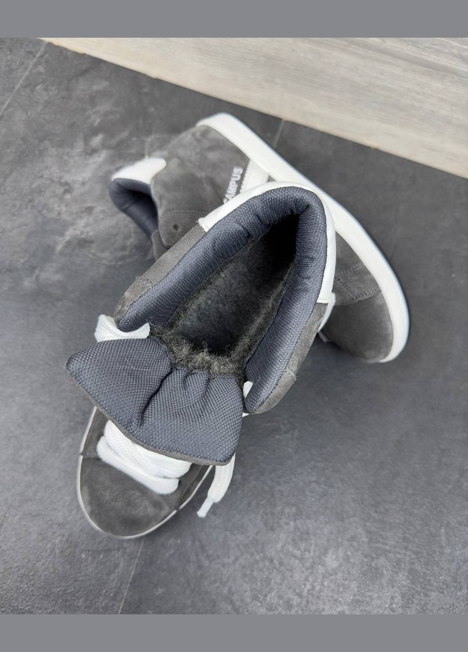 Серые зимние зимние кроссовки No Brand