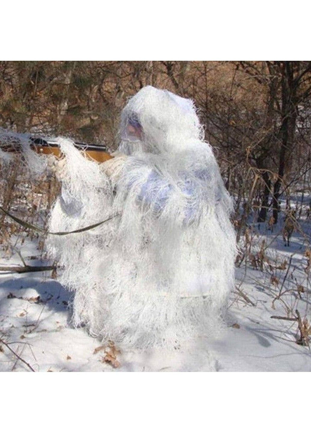 Легкий маскировочный костюм Зима (Белый) No Brand (332635305)