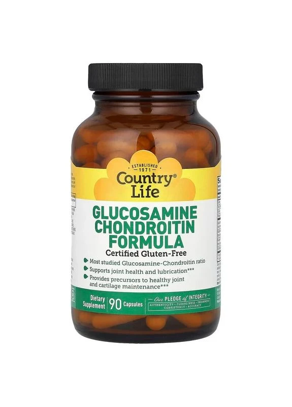 Формула глюкозамина и хондроитина (Glucosamine Chondroitin Formula) 90 капсул Country Life (361117329)