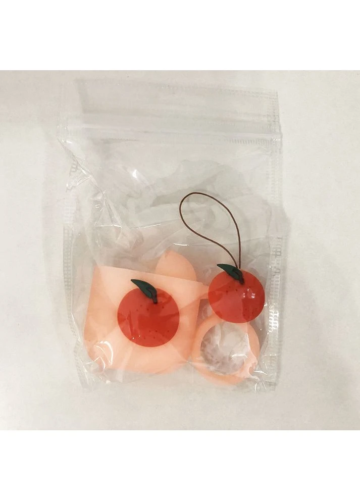 Чохол для AirPods силіконовий помаранчевий з персиком PRC (400052960)