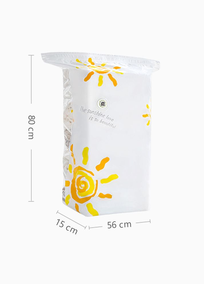 3D Вакуумные Пакеты для Одежды 56х80х15 см - Комплект из 5 пакетов - Пакеты для Хранения Одежды ❤️ ТМ Comshop (301219800)