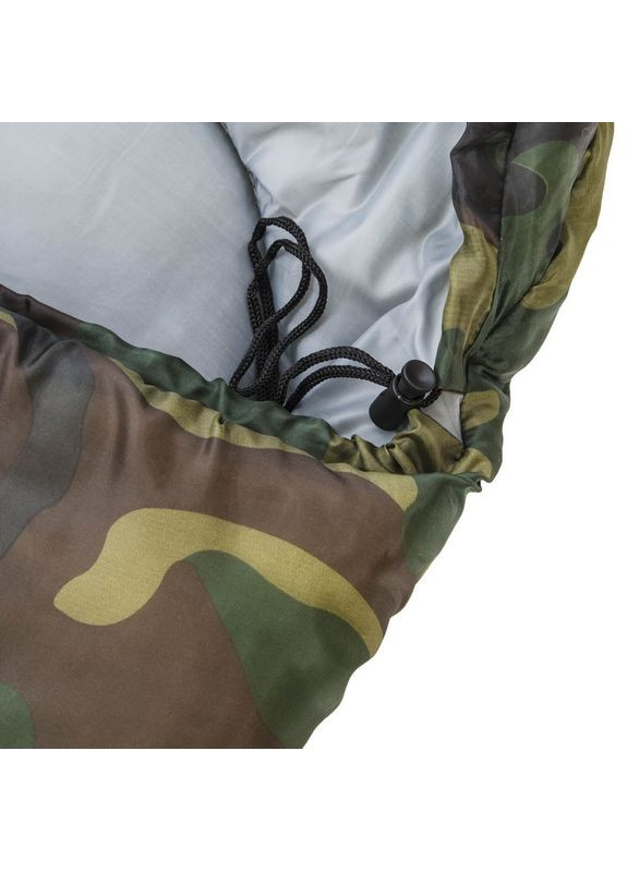 Спальний мішок ковдра з капюшоном (PL, бавовна, 400г на м2, р-р 177+30х75см, t -5 до +15, камуфляж) (SY-4051) SP-Sport (361435924)