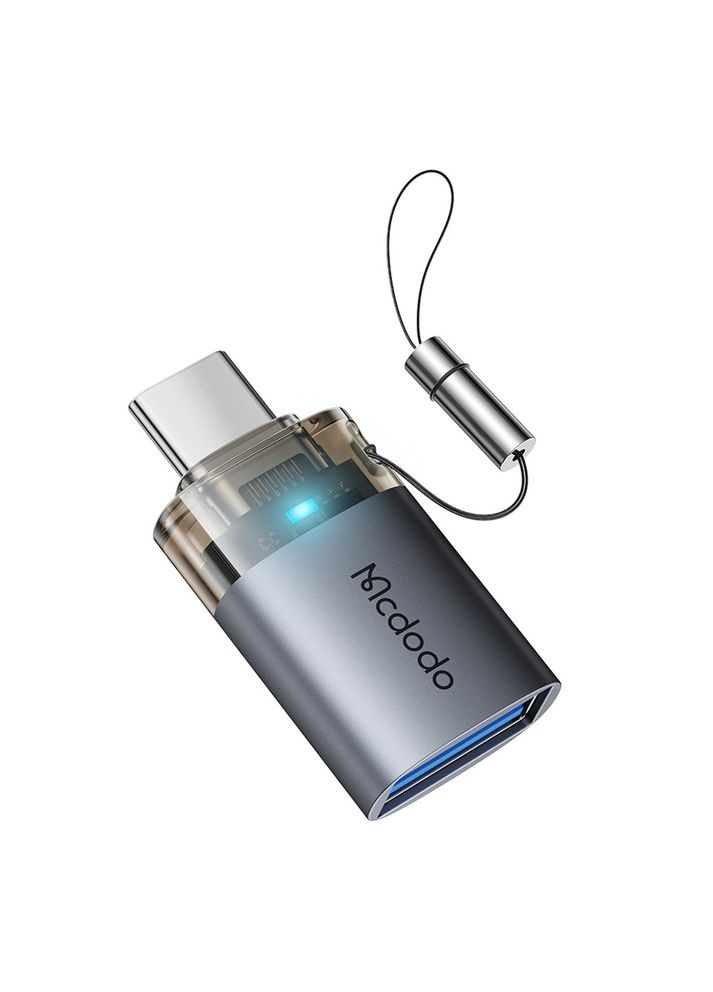 Адаптер USB-A 3.0 to USB-C Transfer Adapter Black McDodo (359401719)
