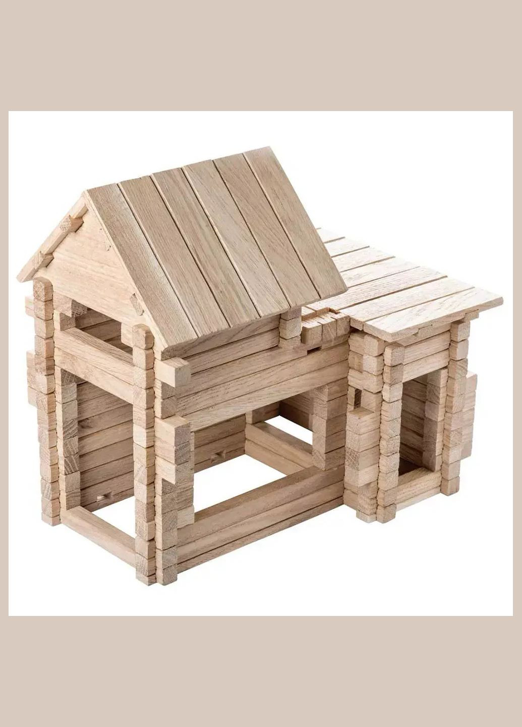 Конструктор дерев'яний Котедж 4в1 206 дет (900323) Igroteco (331164104)