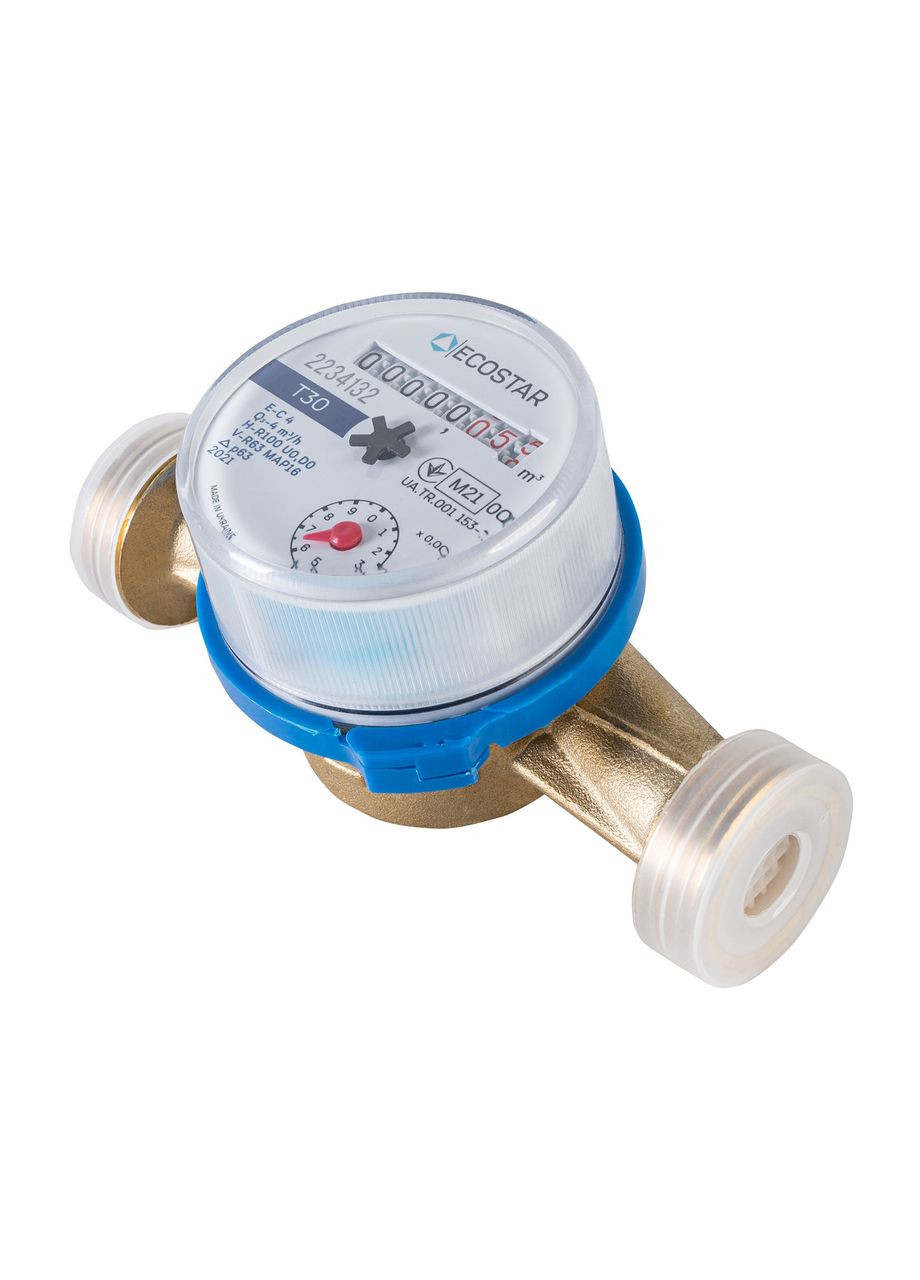 Счетчик холодной воды “ECOSTAR” DN20 3/4| L130 E-C 4,0 без штуцеров No Brand (362046090)