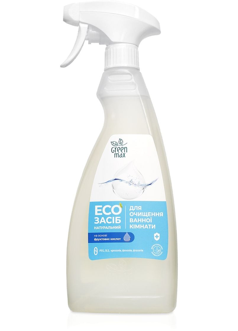 Экосредство натуральное Green Max для очистки ванной комнаты с распылителем 500 мл CHOICE (361663168)