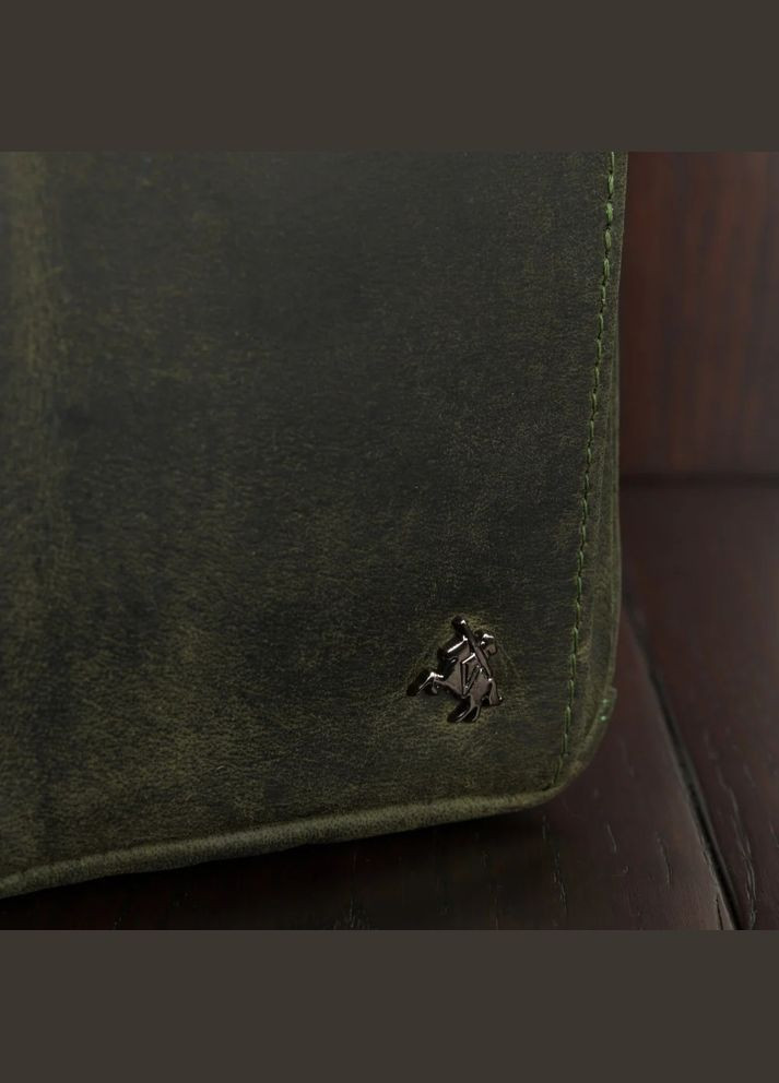 Кожана сумка-чехол панч із винтажної шкіри Alex S45 Oil Grn Visconti (303831804)