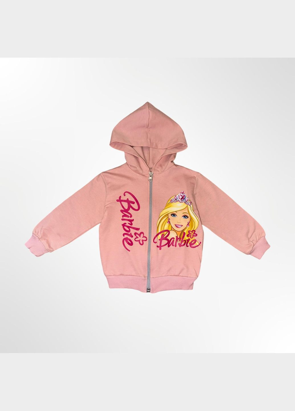 Комбинированный демисезонный комплект тройка barbie 74, 80, 86, 92 см розово-серый (0972-12) No Brand