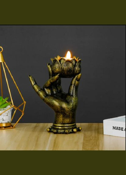 Рука свічник Будди тримач для чайної свічки декор для медитації No Brand (278250132)