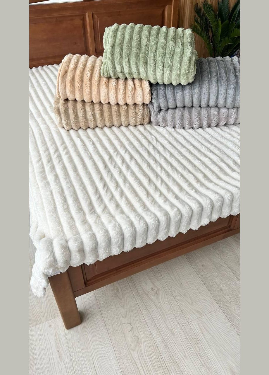 Теплый плед шарпей мягкий плюшевый Капучино (П4К-Mpled002-05) No Brand (306633087)