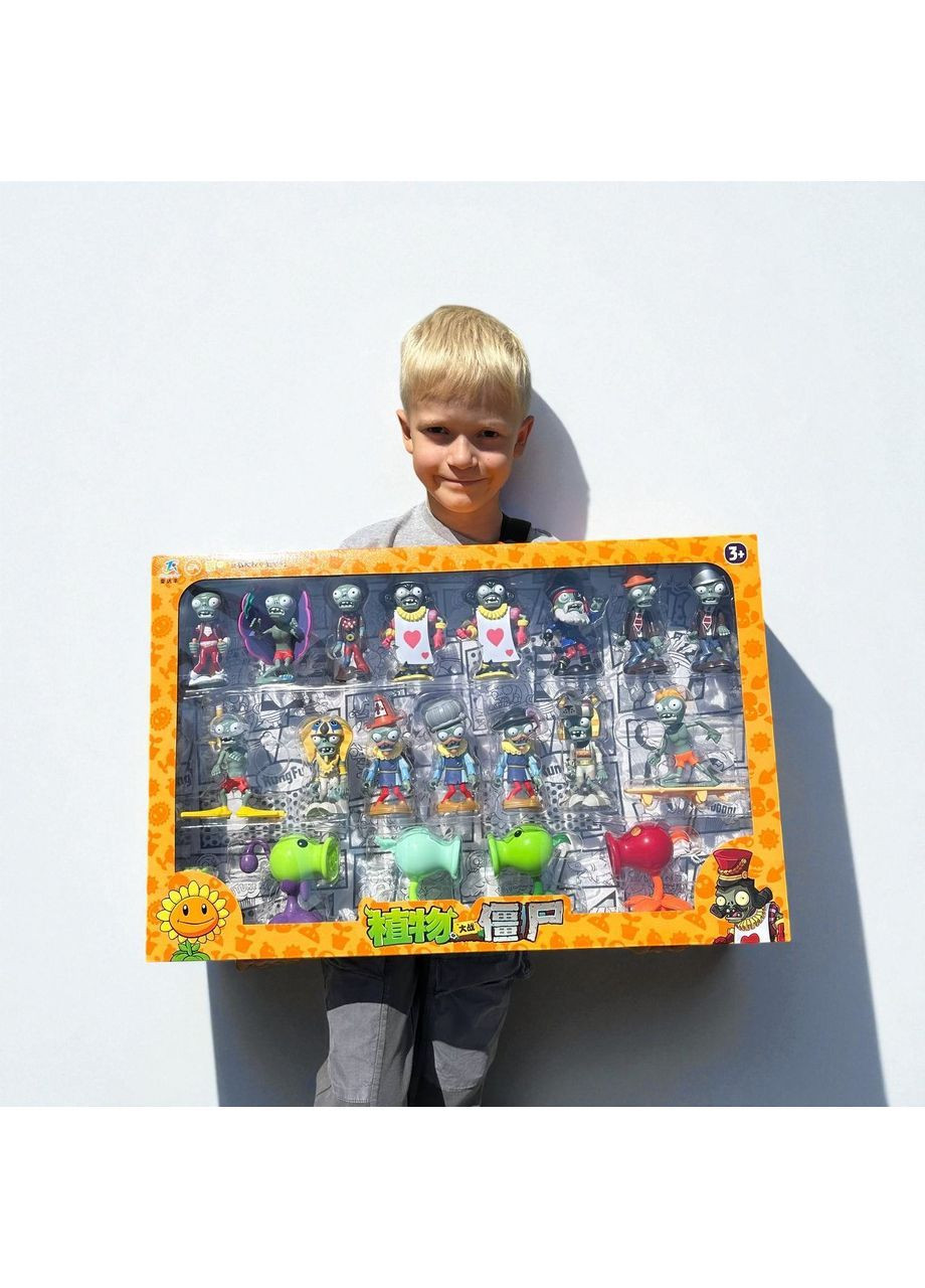 Огромный детский набор фигурок Растения против Зомби, фигурки Plants vs Zombies в большой коробке Diy (366873057)