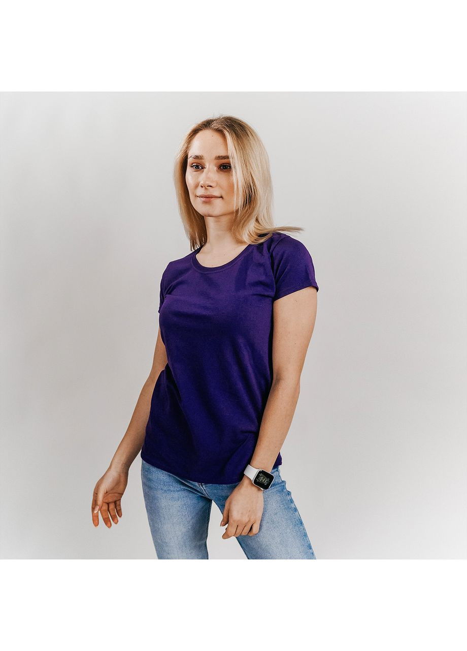 Жіноча футболка базова, жіночі однотонні футболки, футболки жіночі Original lady-fit чорна, Fruit of the Loom - (368786737)