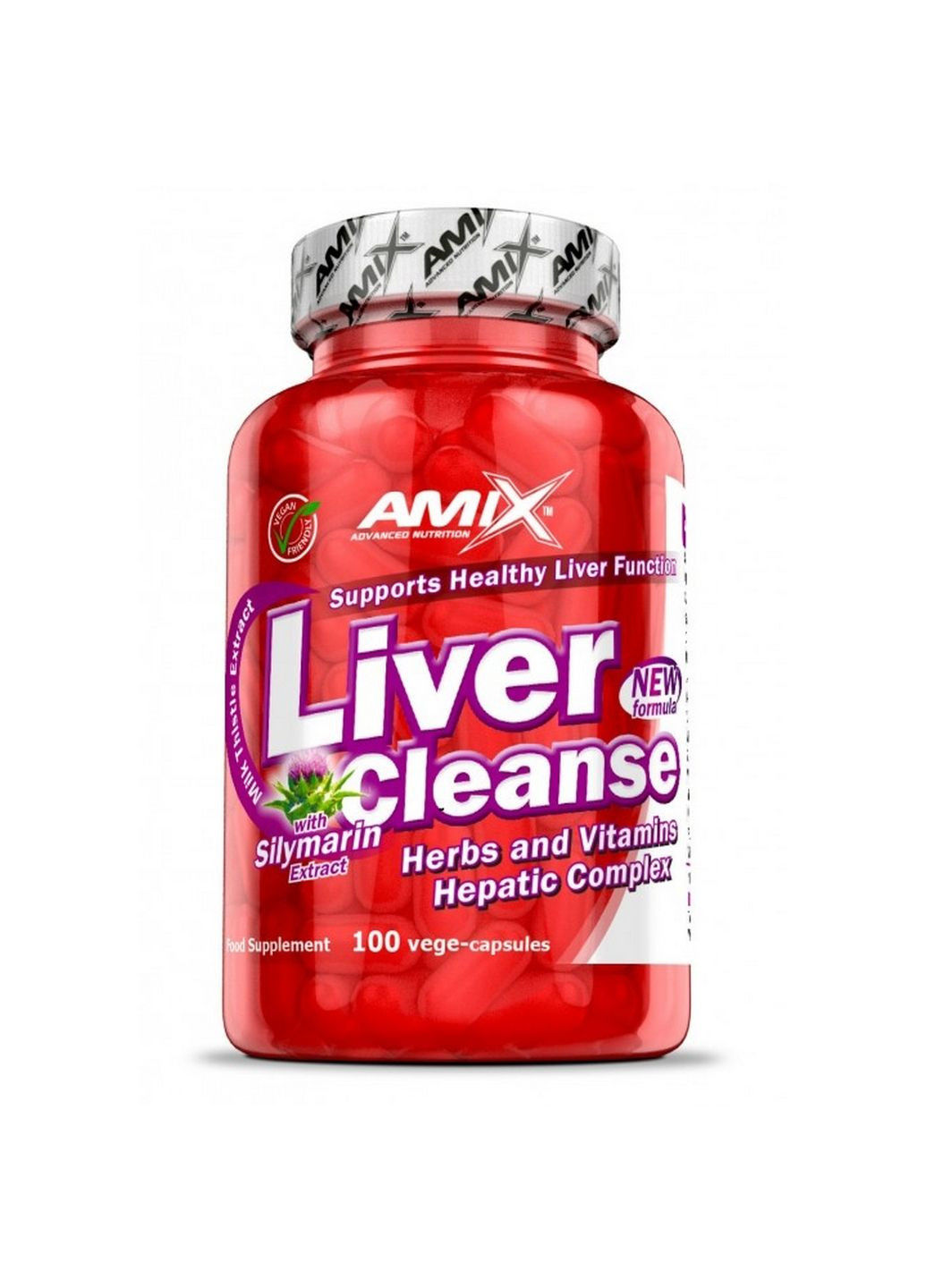 Натуральная добавка Nutrition Liver Cleanse, 100 капсул Amix Nutrition (293421329)